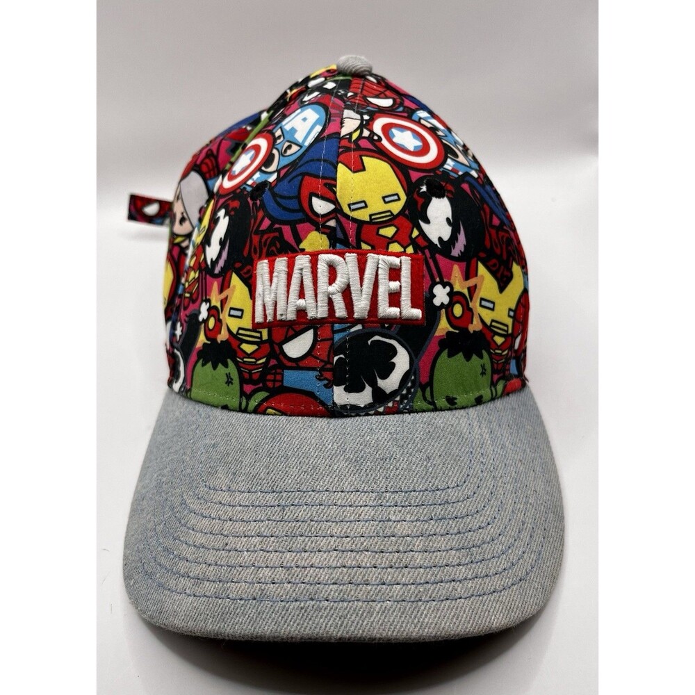 MARVEL Logo Cap Hat Adjustable Adult Multicolored